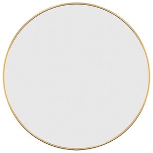 vidaXL Wall Mirror Gold &Oslash; 50 cm Round