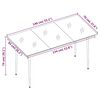 vidaXL 7 Piece Garden Dining Set with Cushions Black