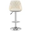 vidaXL Bar Stool 2 pcs Cream Velvet