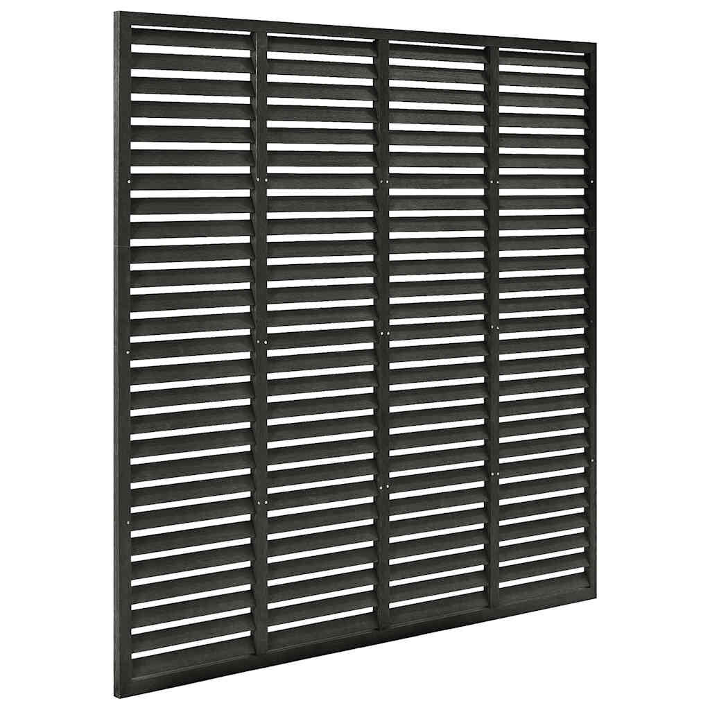 vidaXL Louver Fence WPC 180x180 cm Dark Grey