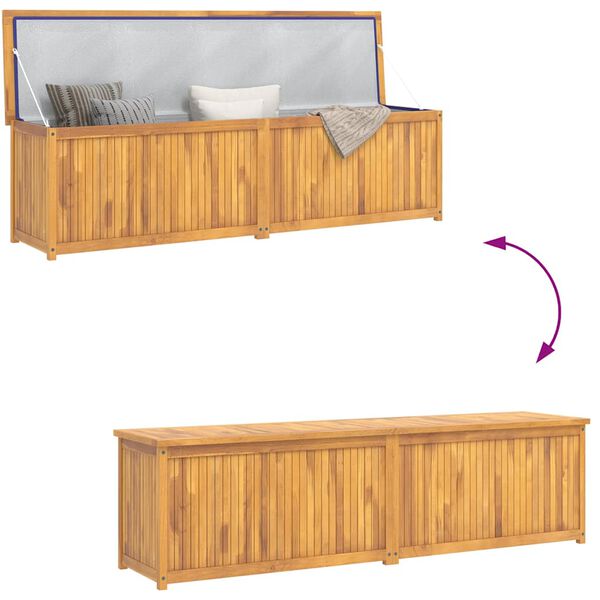vidaXL Garden Box 200x50x55 cm Solid Wood Teak