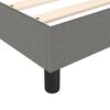 vidaXL Bed Frame without Mattress Dark Grey 90x200 cm Fabric