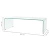 vidaXL Coffee Table Tempered Glass 98x45x30 cm Clear