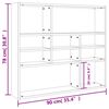 vidaXL Wall Shelf Concrete Grey 90x16x78 cm Engineered Wood