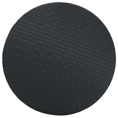 vidaXL 5 Piece Garden Bar Set with Cushions Poly Rattan Black