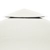 vidaXL Gazebo Cover Canopy Replacement 310 g / m² Cream White 3 x 3 m
