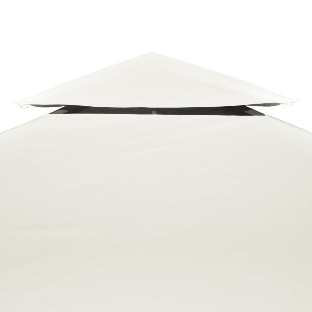 vidaXL Gazebo Cover Canopy Replacement 310 g / m² Cream White 3 x 3 m