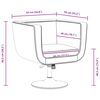 vidaXL Bar Stool White Faux Leather