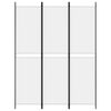 vidaXL 3-Panel Room Divider White 150x200 cm Fabric