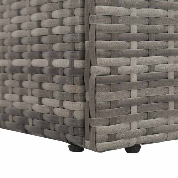 vidaXL Garden Bed Grey 195x60 cm Poly Rattan