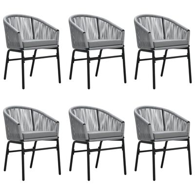 vidaXL 7 Piece Garden Dining Set Grey, grey vidaXL 7 Piece Garden Dining Set Grey