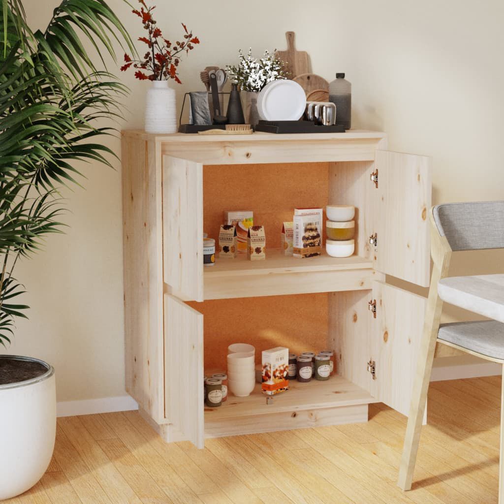 vidaXL Sideboard 60x34x75 cm Solid Wood Pine