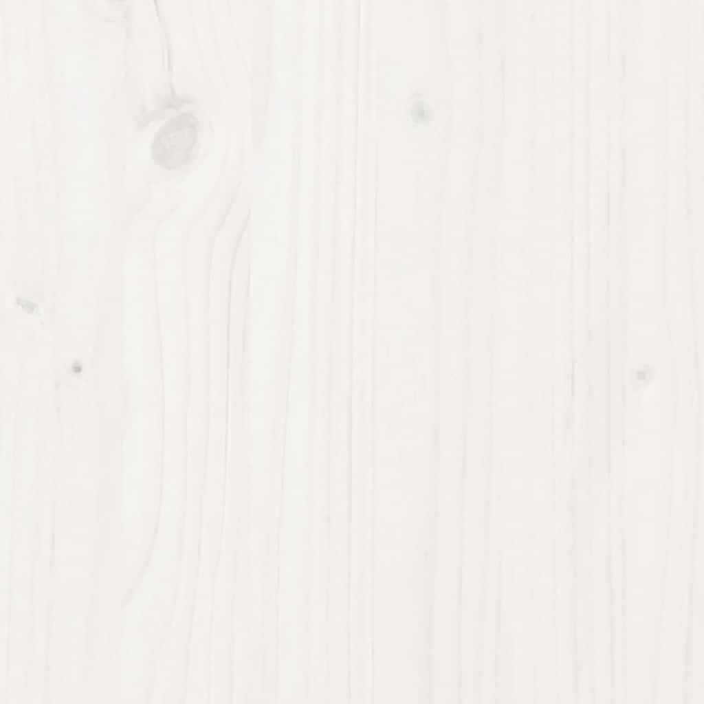vidaXL Storage Box White 80x40x45.5 cm Solid Wood Pine