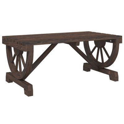 vidaXL Garden Coffee Table 90x50x40 cm Solid Wood Fir, dark brown vidaXL Garden Coffee Table 90x50x40 cm Solid Wood Fir