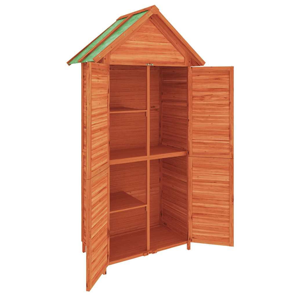 vidaXL Garden Tool Shed Brown 89x52.5x175 cm Solid Wood Pine
