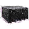 vidaXL Garden Furniture Cover 6 Person Poly Rattan Set 8 Eyelets 172 x 113cm