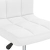 vidaXL Bar Stool White Faux Leather