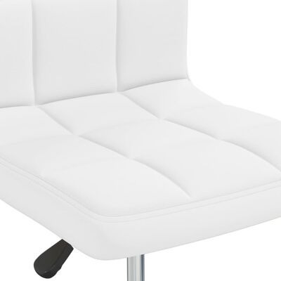 vidaXL Bar Stool White Faux Leather, white vidaXL Bar Stool White Faux Leather