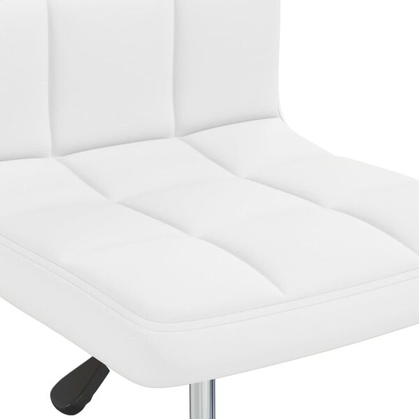vidaXL Bar Stool White Faux Leather