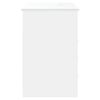 vidaXL Desk with Drawers White 102x50x76 cm Engineered Wood