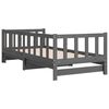 vidaXL Pull-out Day Bed without Mattress Grey 2x(90x200)cm