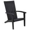 vidaXL Garden Adirondack Chair Black Polypropylene