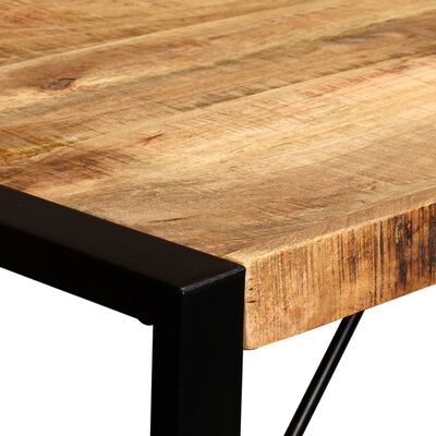vidaXL Dining Table Solid Rough Mango Wood 120 cm, black vidaXL Dining Table Solid Rough Mango Wood 120 cm