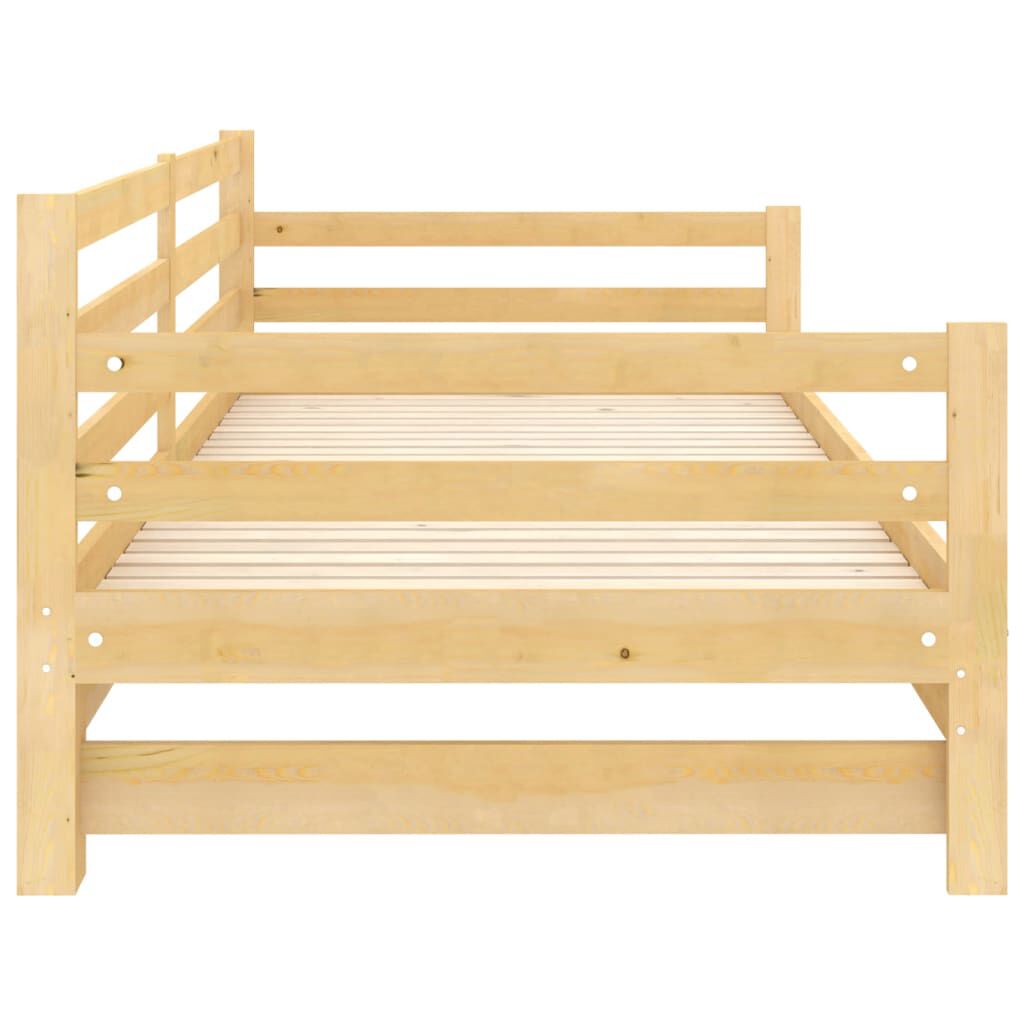 vidaXL Pull-out Day Bed without Mattress 2x(90x200)cm