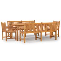 vidaXL 5 Piece Garden Dining Set Solid Wood Teak,  vidaXL 5 Piece Garden Dining Set Solid Wood Teak