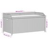 vidaXL Storage Bench Black 100x50x52 cm Poly Rattan and Acacia Wood