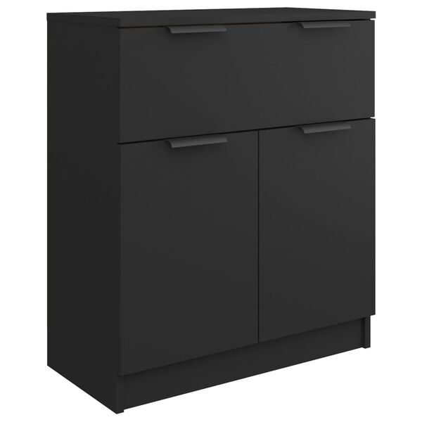 vidaXL Sideboard Black 60x30x70 cm Engineered Wood