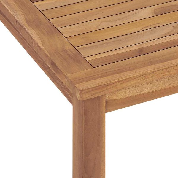 vidaXL Garden Dining Table 120x70x77 cm Solid Teak Wood
