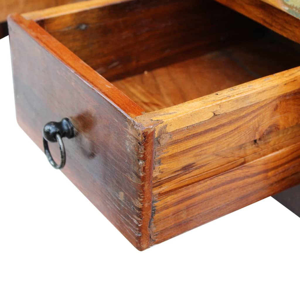 vidaXL Coffee Table Drawers Solid Reclaimed Wood 90x45x35 cm
