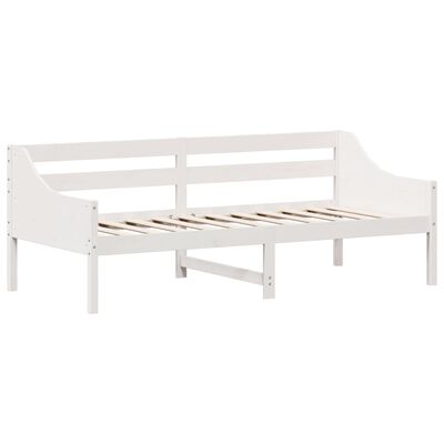 vidaXL Day Bed without Mattress White 90x200 cm Solid Wood Pine, white vidaXL Day Bed without Mattress White 90x200 cm Solid Wood Pine
