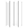 vidaXL 4-Panel Room Divider White 200x220 cm Fabric