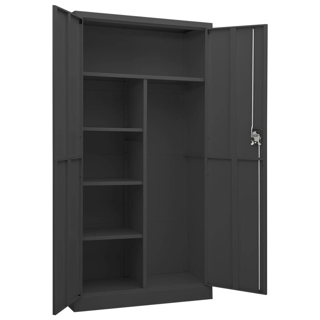 vidaXL Locker Cabinet Anthracite 90x40x180 cm Steel
