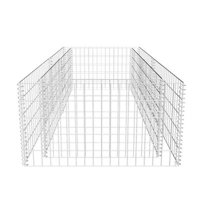 vidaXL Gabion Planter Galvanised Steel 180x90x50 cm,  vidaXL Gabion Planter Galvanised Steel 180x90x50 cm