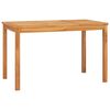 vidaXL Garden Dining Table 120x70x77 cm Solid Teak Wood