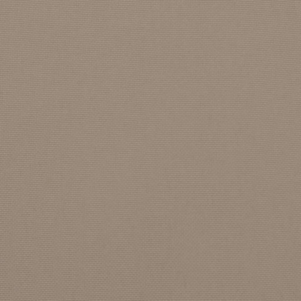 vidaXL Pallet Cushions 2 pcs Taupe Fabric