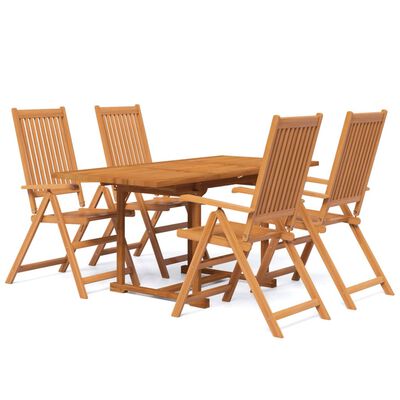 vidaXL 5 Piece Garden Dining Set Solid Wood Acacia