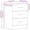 vidaXL Bedside Cabinets 2 pcs Grey Sonoma 38x35x56 cm Engineered Wood