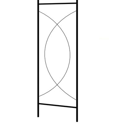 vidaXL Garden Arch Black 150x34x240 cm Iron,  vidaXL Garden Arch Black 150x34x240 cm Iron