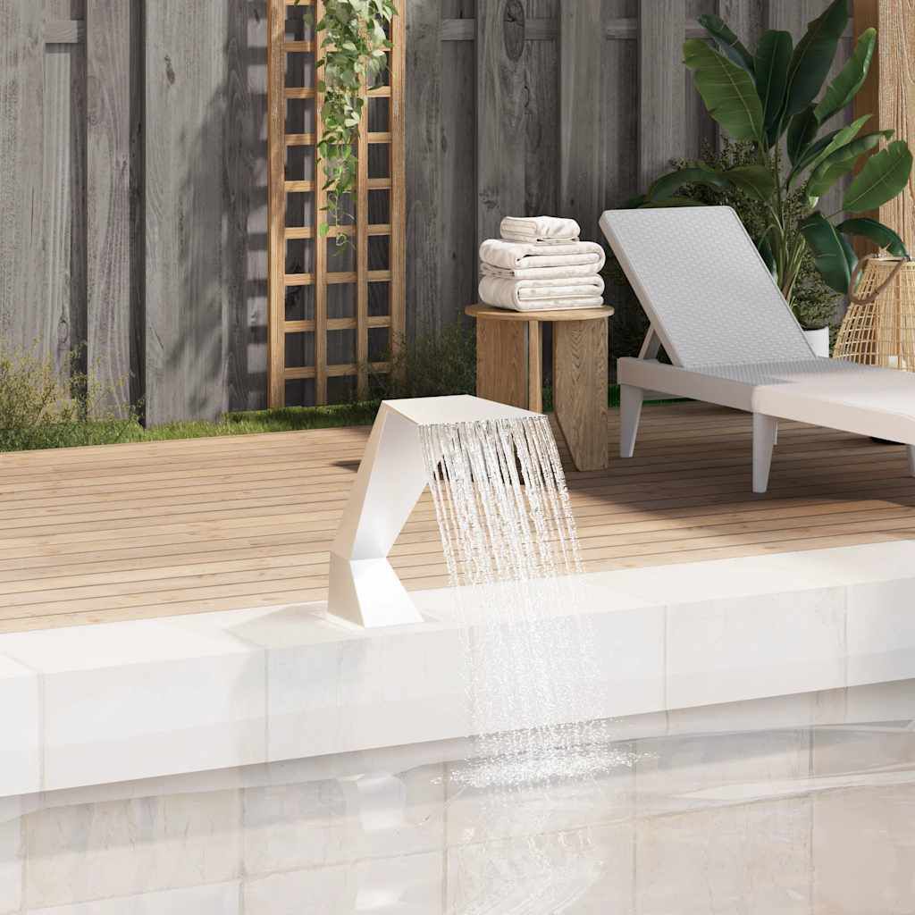 vidaXL Pool Fountain Stainless Steel 64x30x52 cm Silver