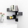 vidaXL Wall Corner Shelf Grey 40x40x50 cm Engineered Wood