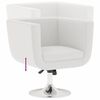vidaXL Bar Stool White Faux Leather