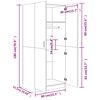 vidaXL Wardrobe Sonoma Oak 80x52x180 cm Engineered Wood