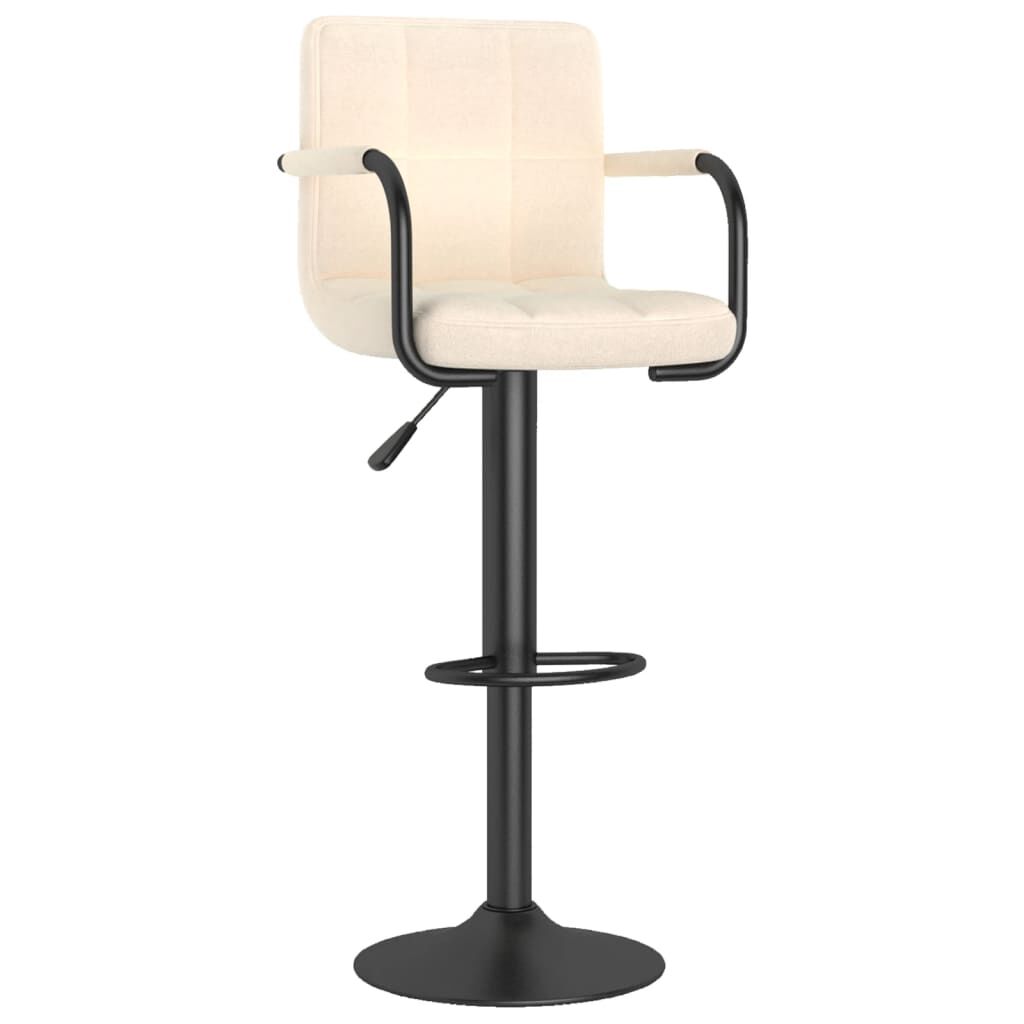 vidaXL Bar Stools 2 pcs Cream Fabric