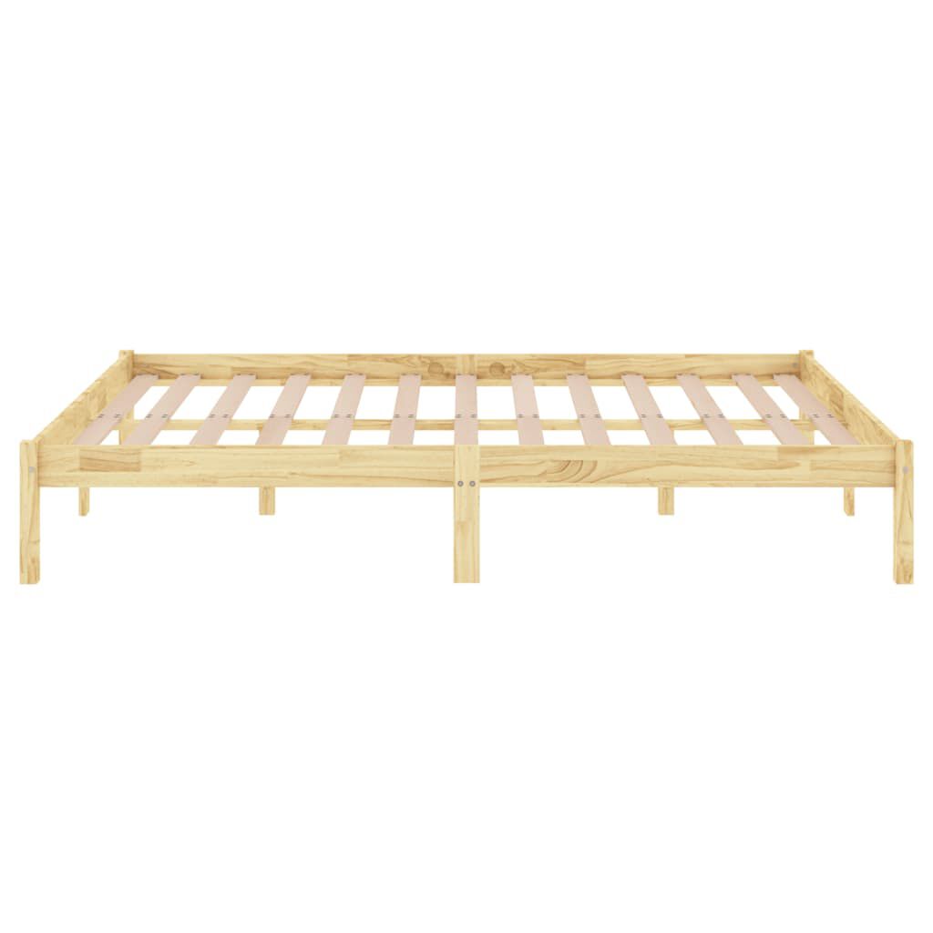 vidaXL Bed Frame without Mattress Solid Wood King Size
