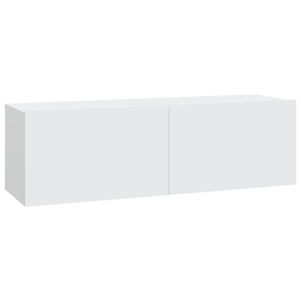 vidaXL 7 Piece TV Cabinet Set White Engineered Wood