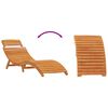 vidaXL Sun Lounger Solid Acacia Wood Brown